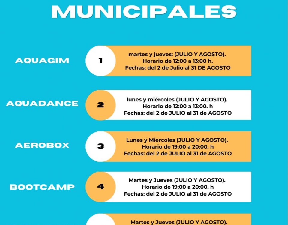 ACTIVIDADES DEPORTIVAS MUNICIPALES