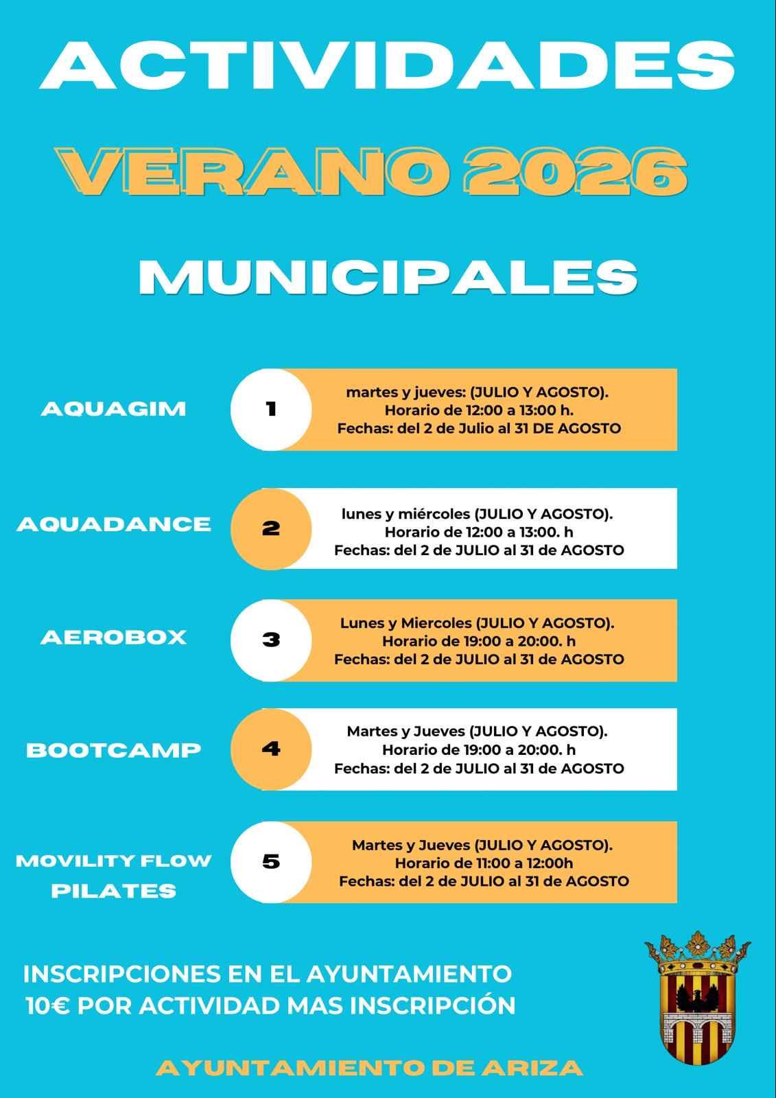 ACTIVIDADES DEPORTIVAS MUNICIPALES
