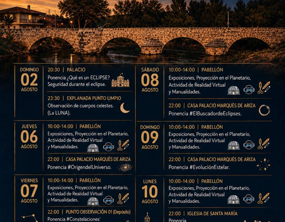 Ariza se prepara para vivir el eclipse total de Sol con un amplio programa de actividades gratuitas