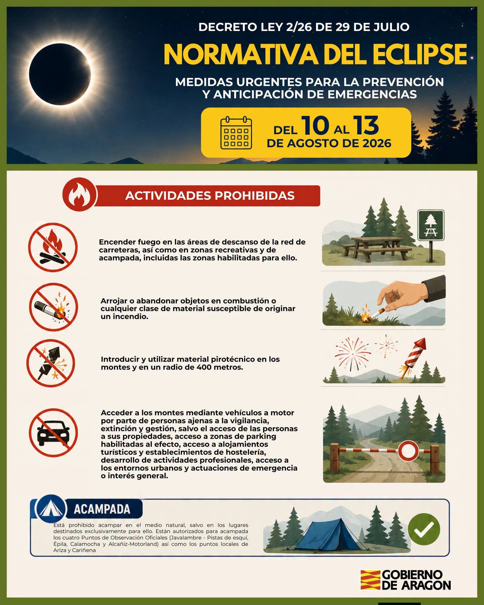 Normativa especial para el eclipse total de Sol